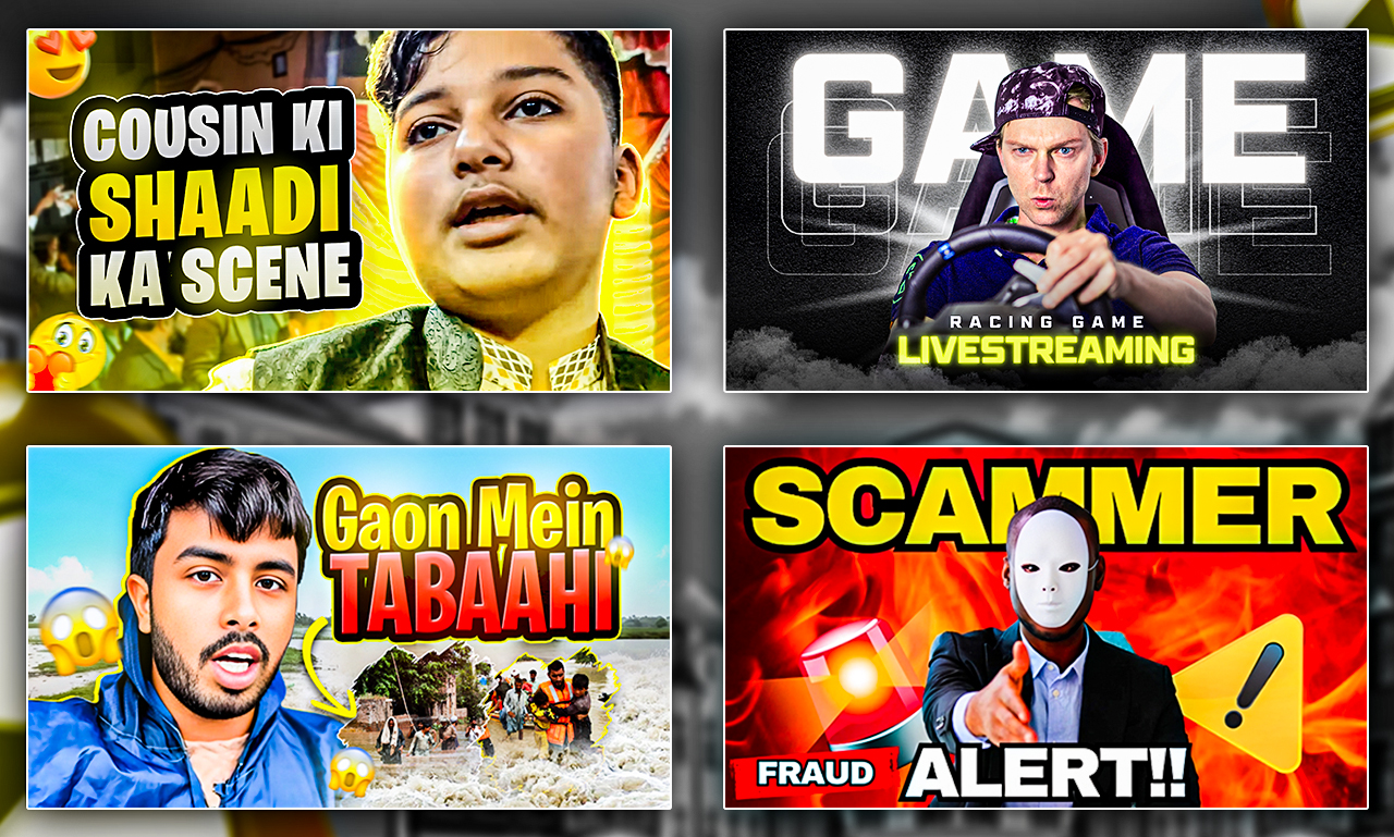 I will design catchy youtube thumbnail